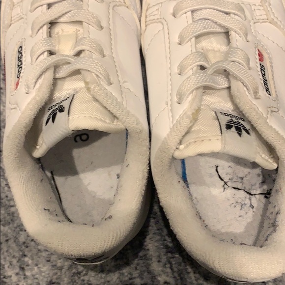 Adidas boys size 7 white sneakers - Picture 6 of 6